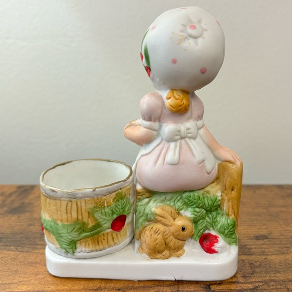 💕2/$20💕 Vintage Jasco Strawberry Patches Ceramic Votive Candle holder - Picture 3 of 11